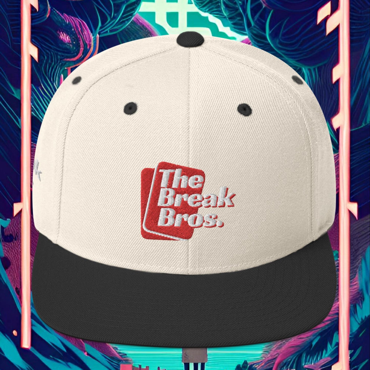 Break Bros Snapback Hat Red Logo