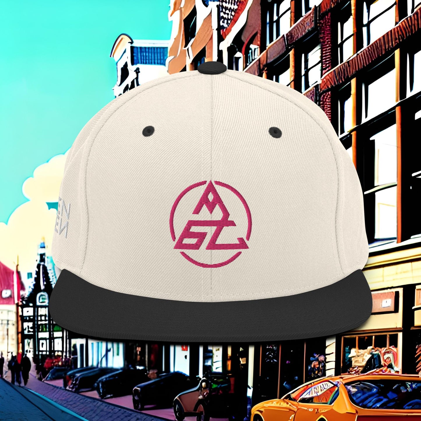 Negen Zeven Pink Logo SnapBack Cap