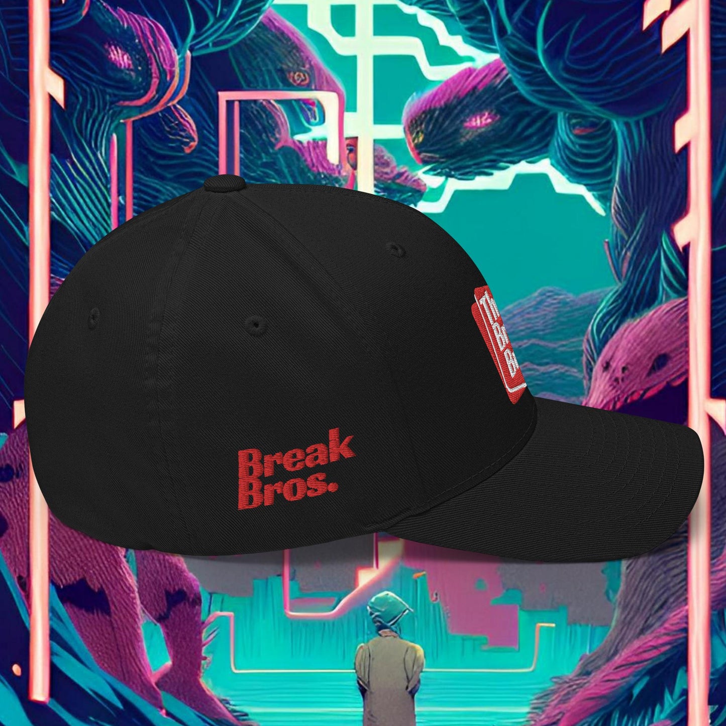Break Bros Baseball Cap Red Logo