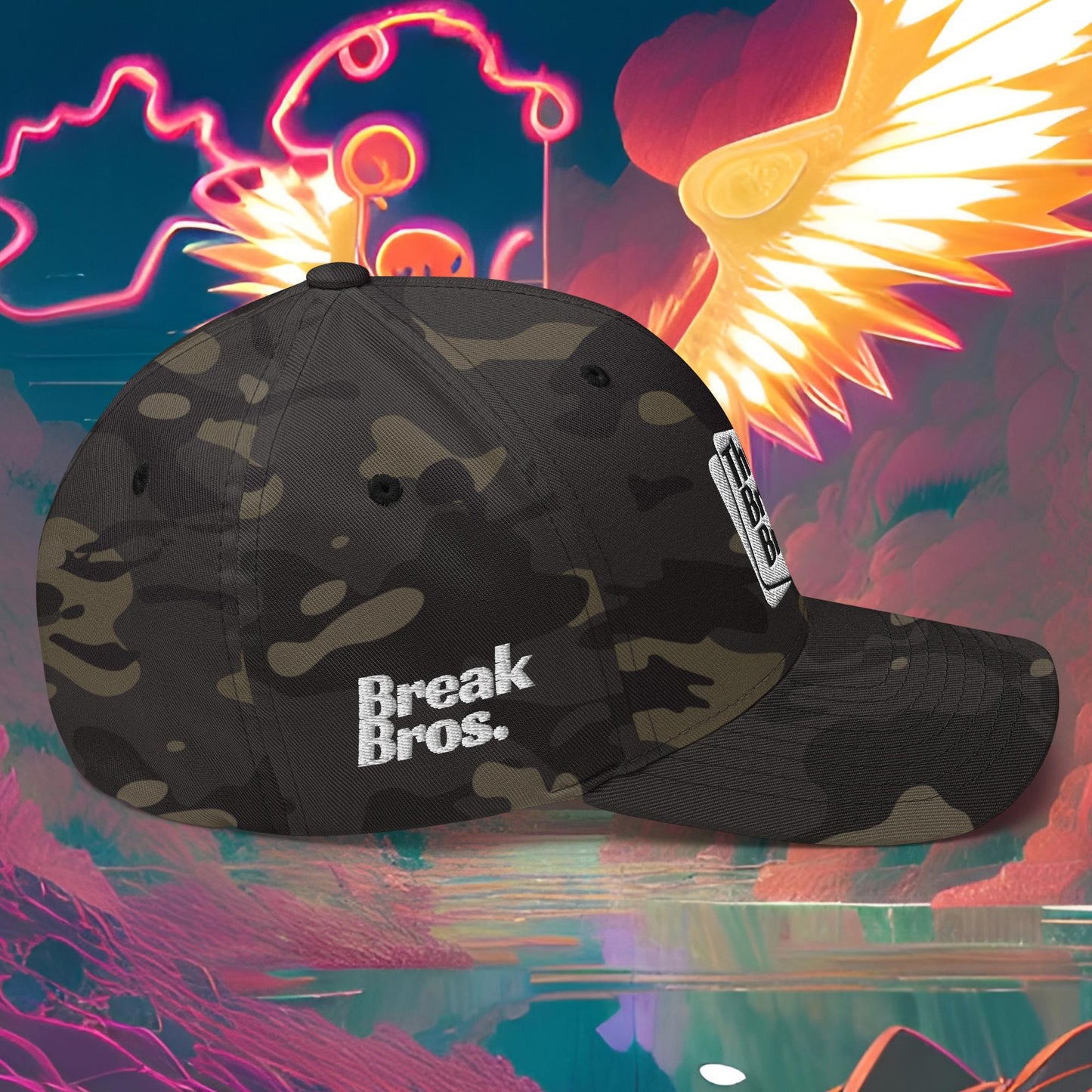 Break Bros Baseball Cap White Logo