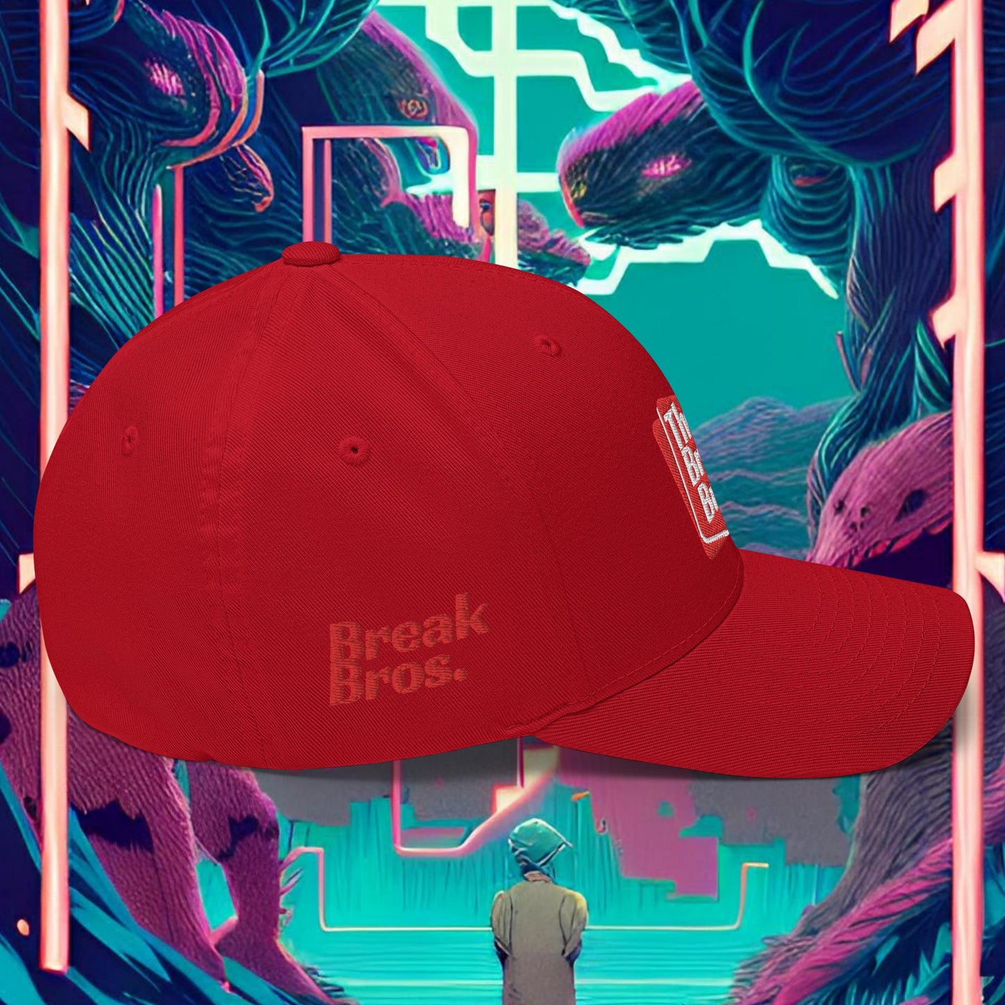 Break Bros Baseball Cap Red Logo