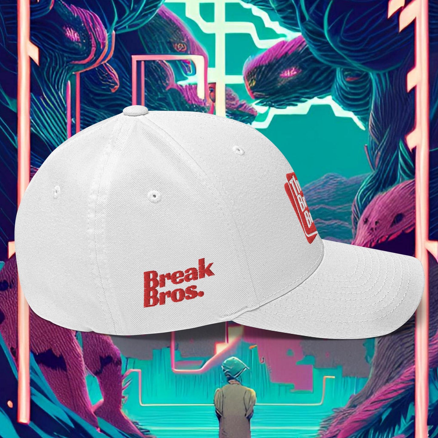 Break Bros Baseball Cap Red Logo
