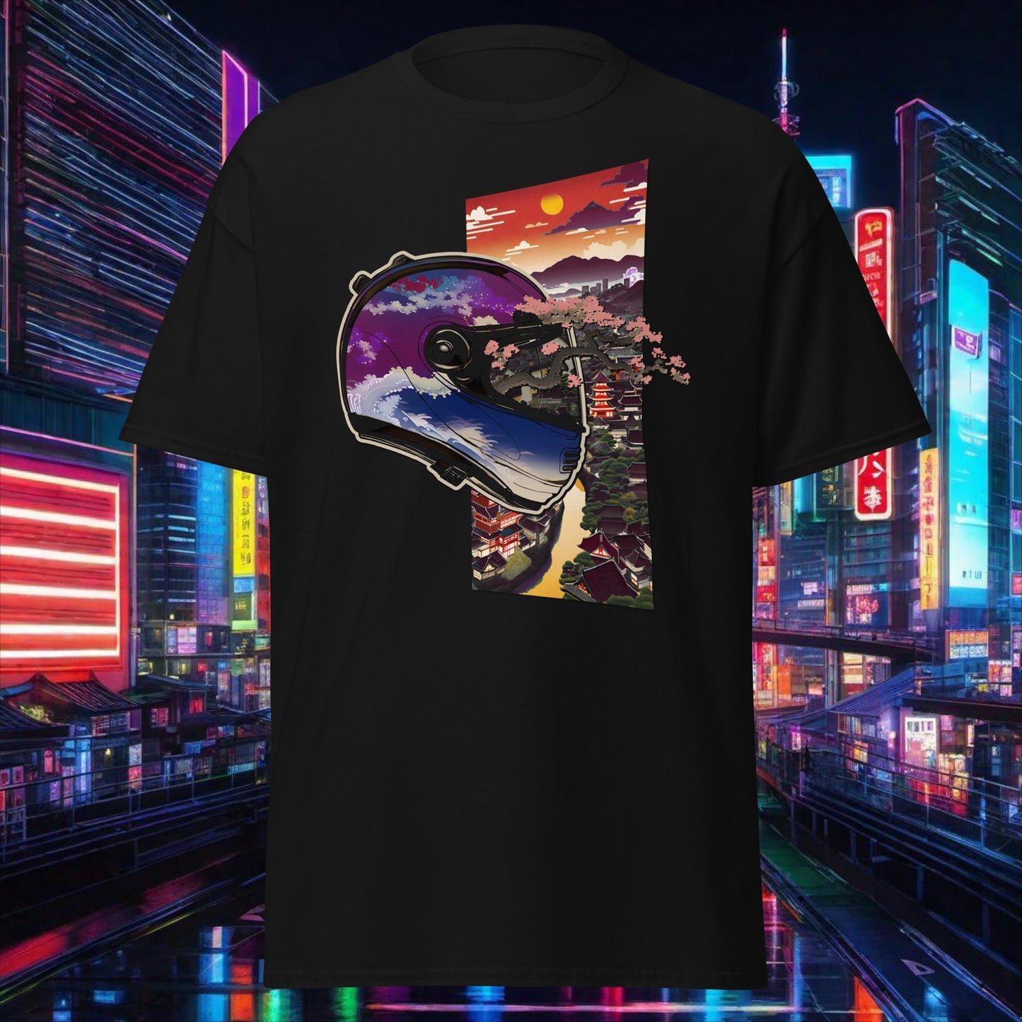 Banzai Classic Tee - Cherry Blossom Banner