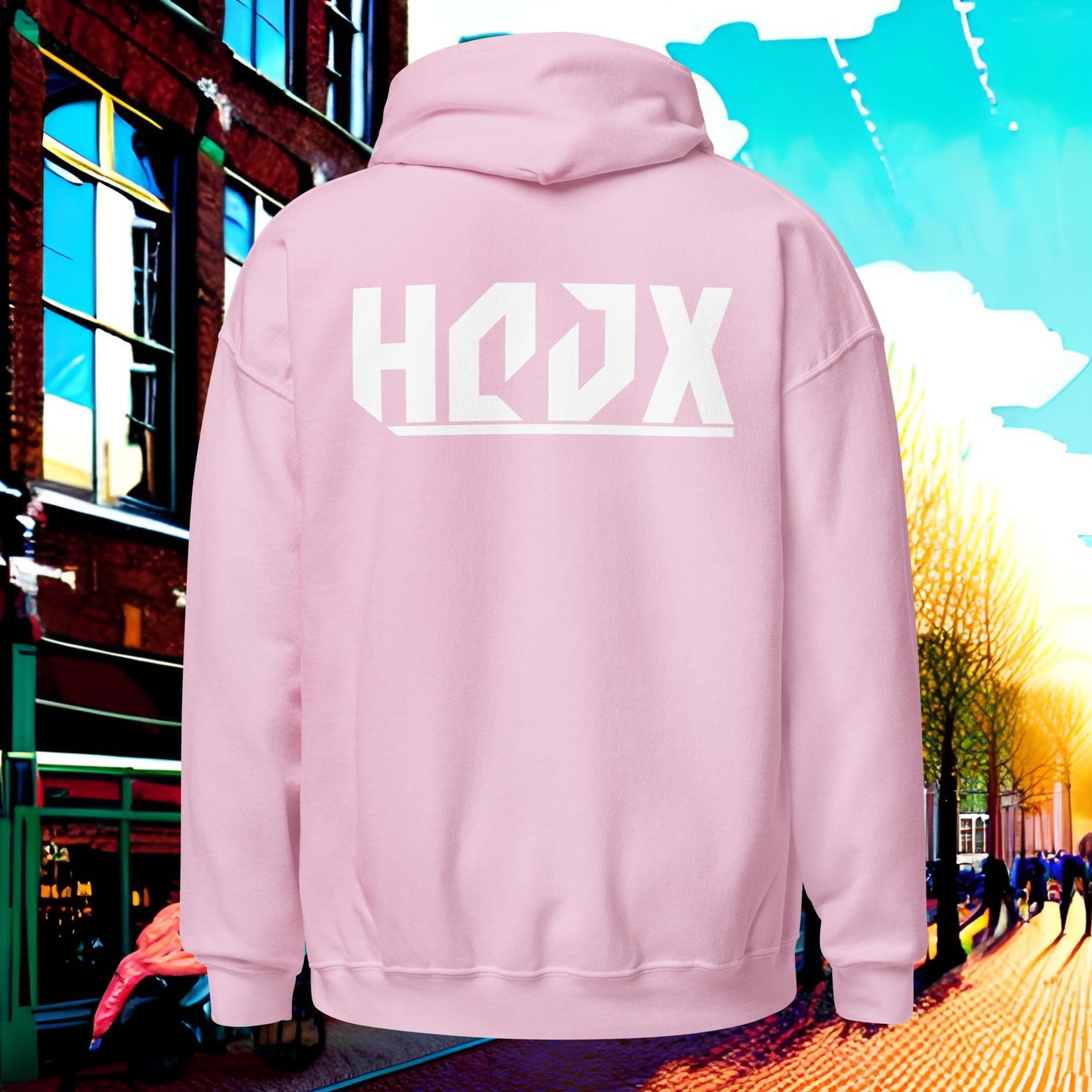 Negen Zeven - HOOX Hoodie White Print
