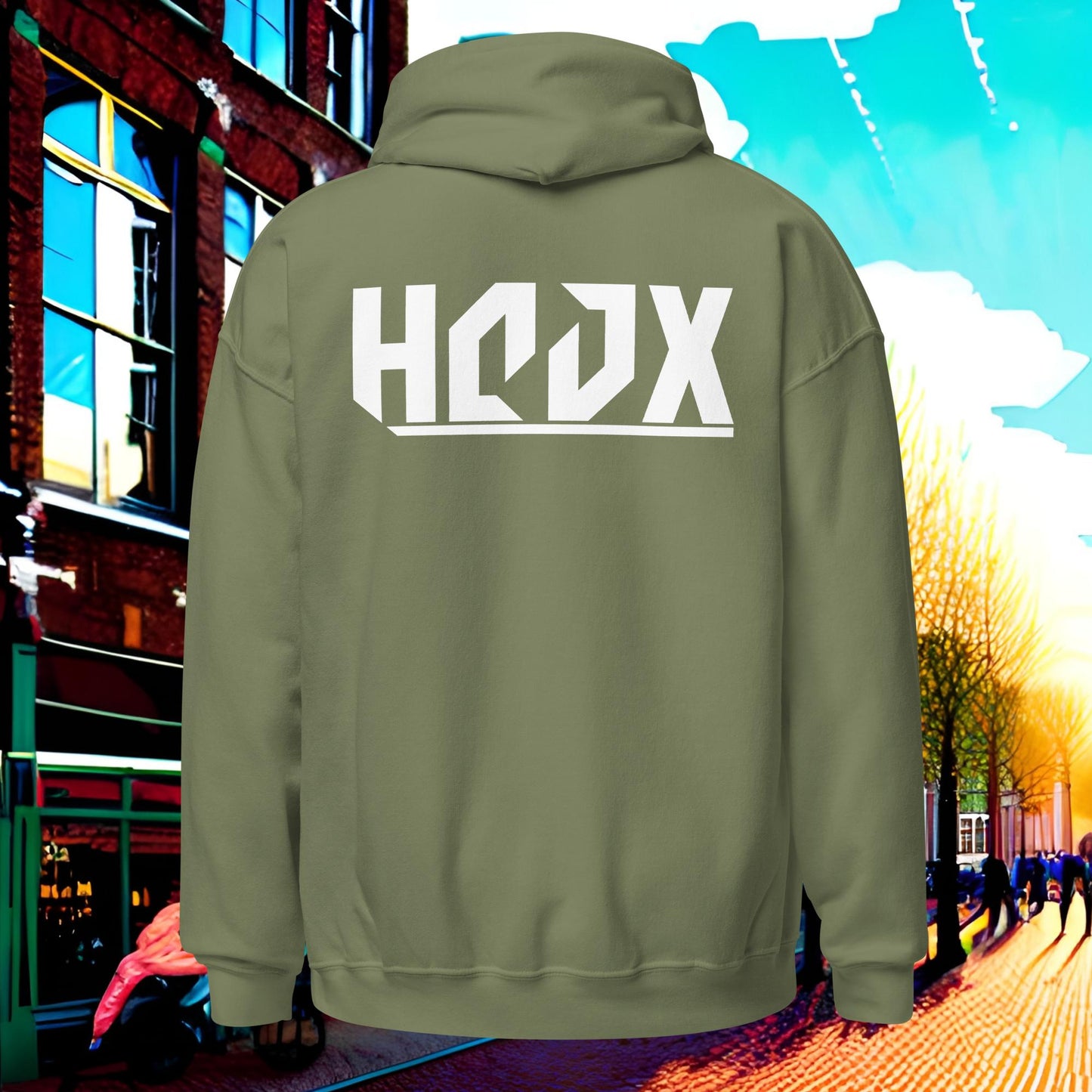 Negen Zeven - HOOX Hoodie White Print