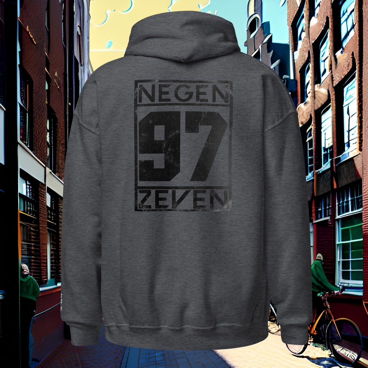 Negen Zeven Summer Hoodie Black