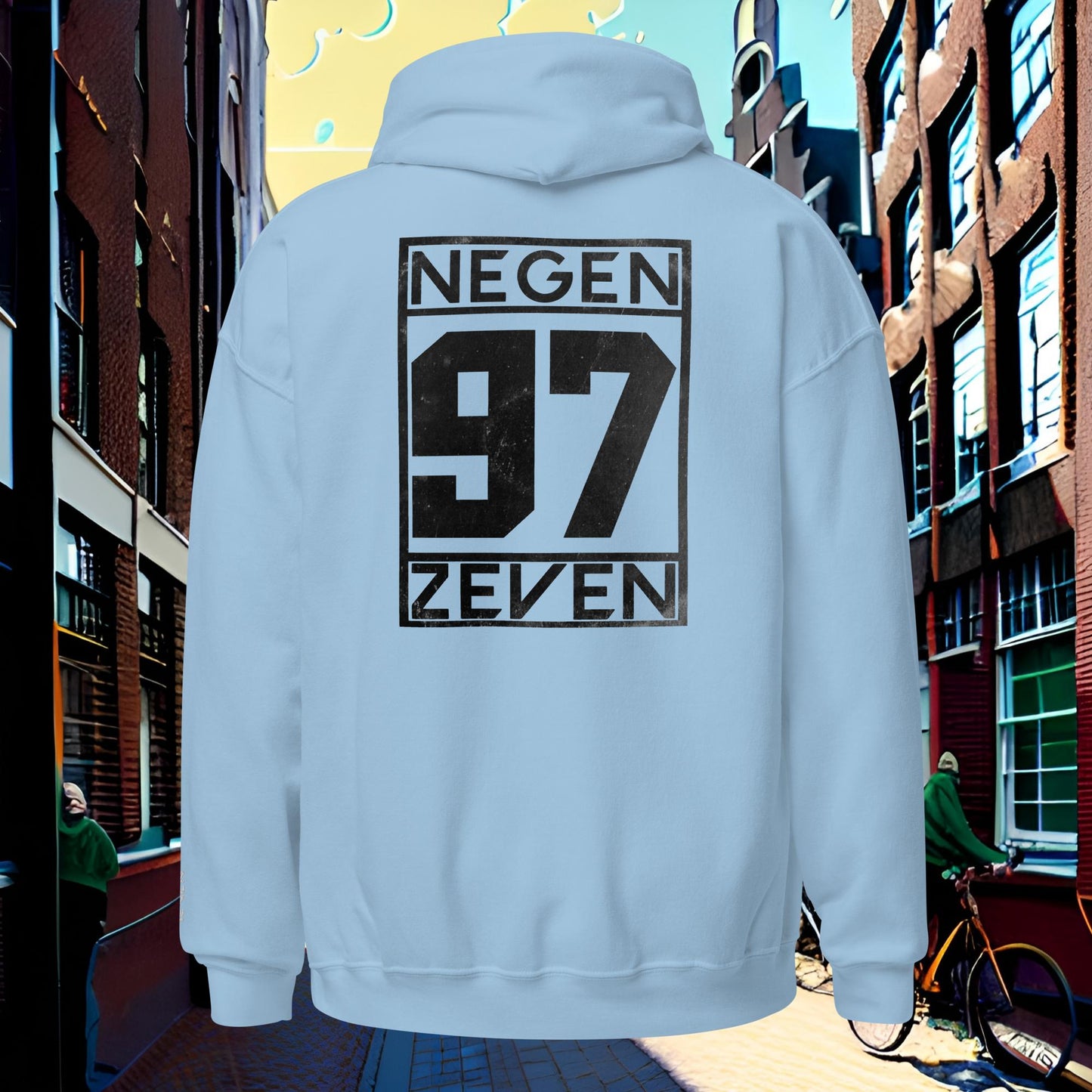 Negen Zeven Summer Hoodie Black