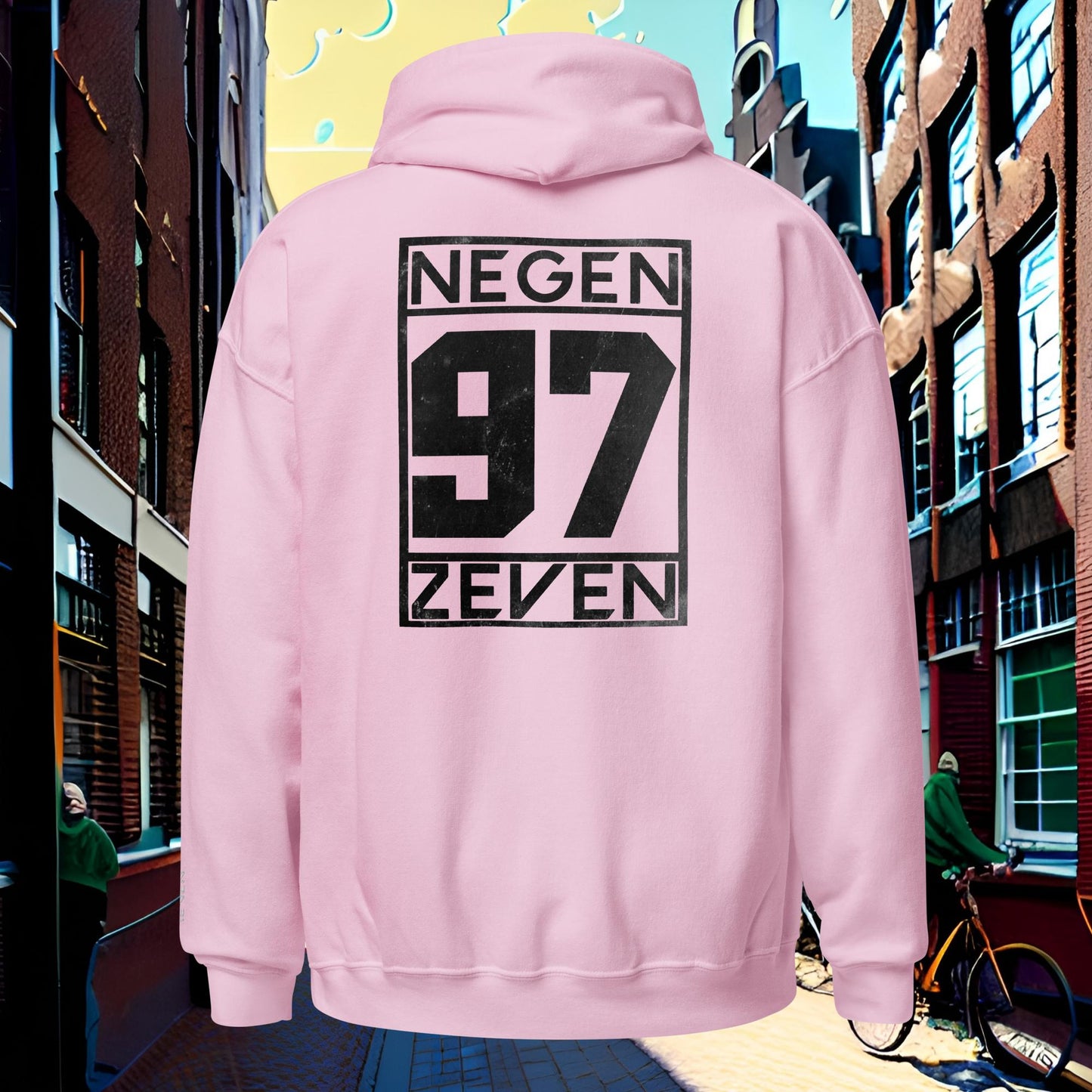 Negen Zeven Summer Hoodie Black