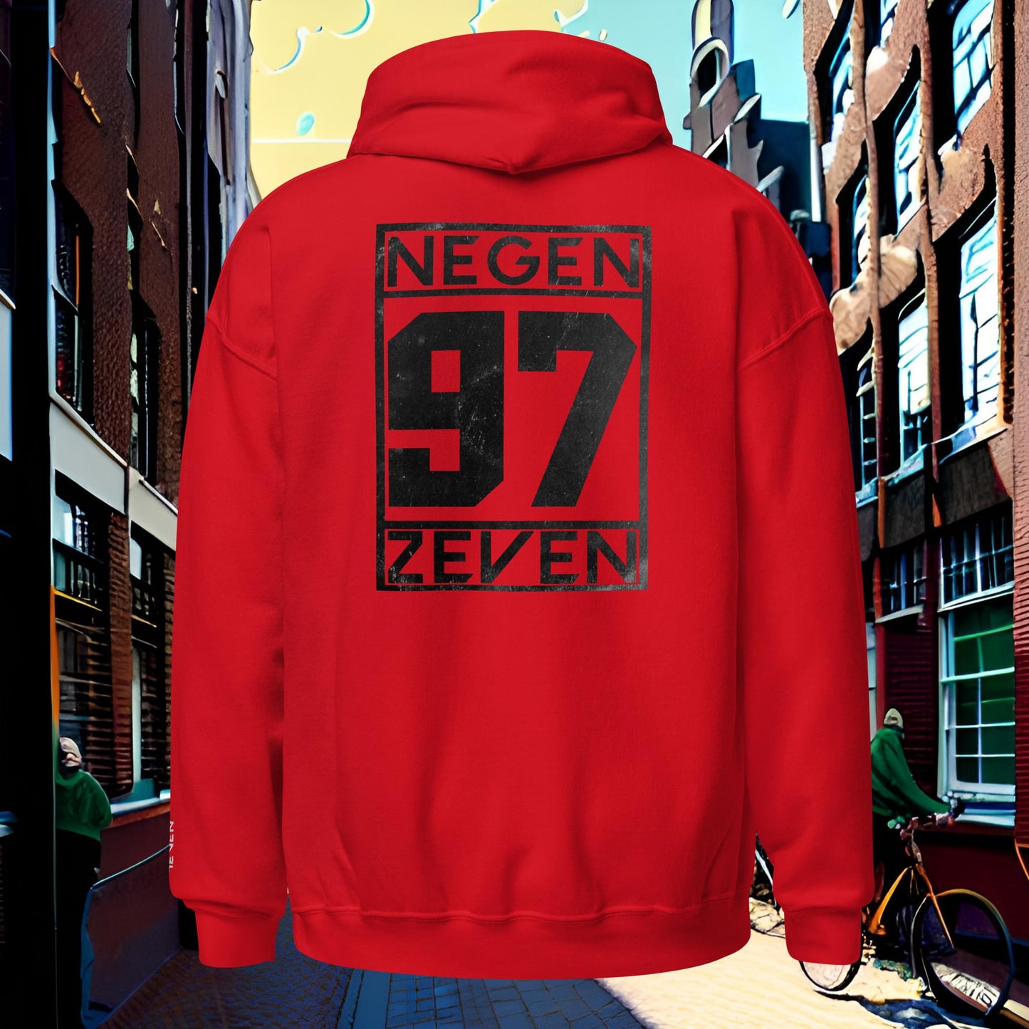 Negen Zeven Summer Hoodie Black