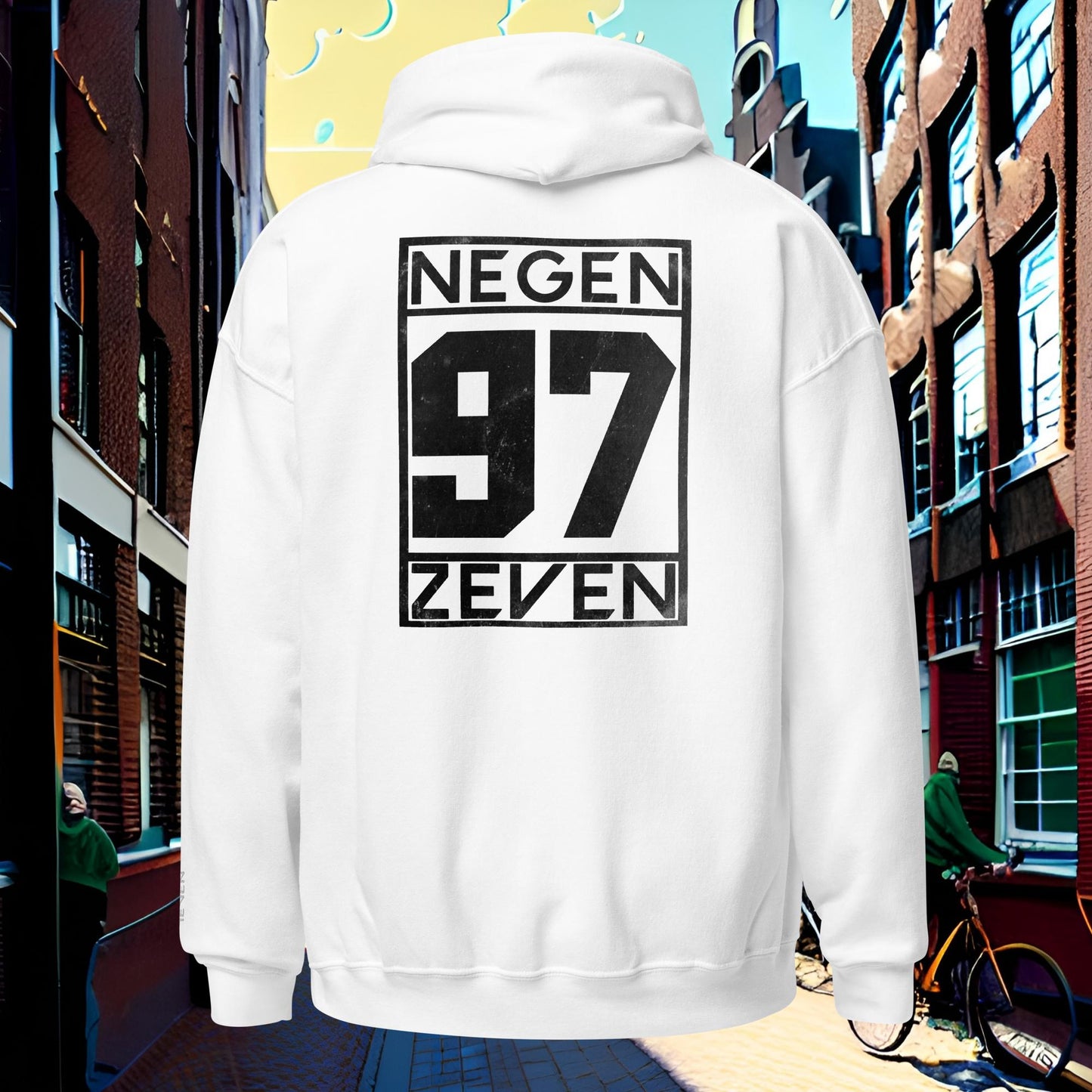 Negen Zeven Summer Hoodie Black