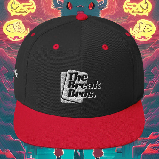 Break Bros Snapback Hat White Logo