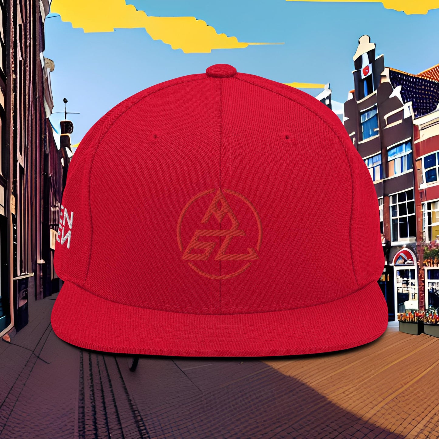 Negen Zeven Red Logo SnapBack Cap