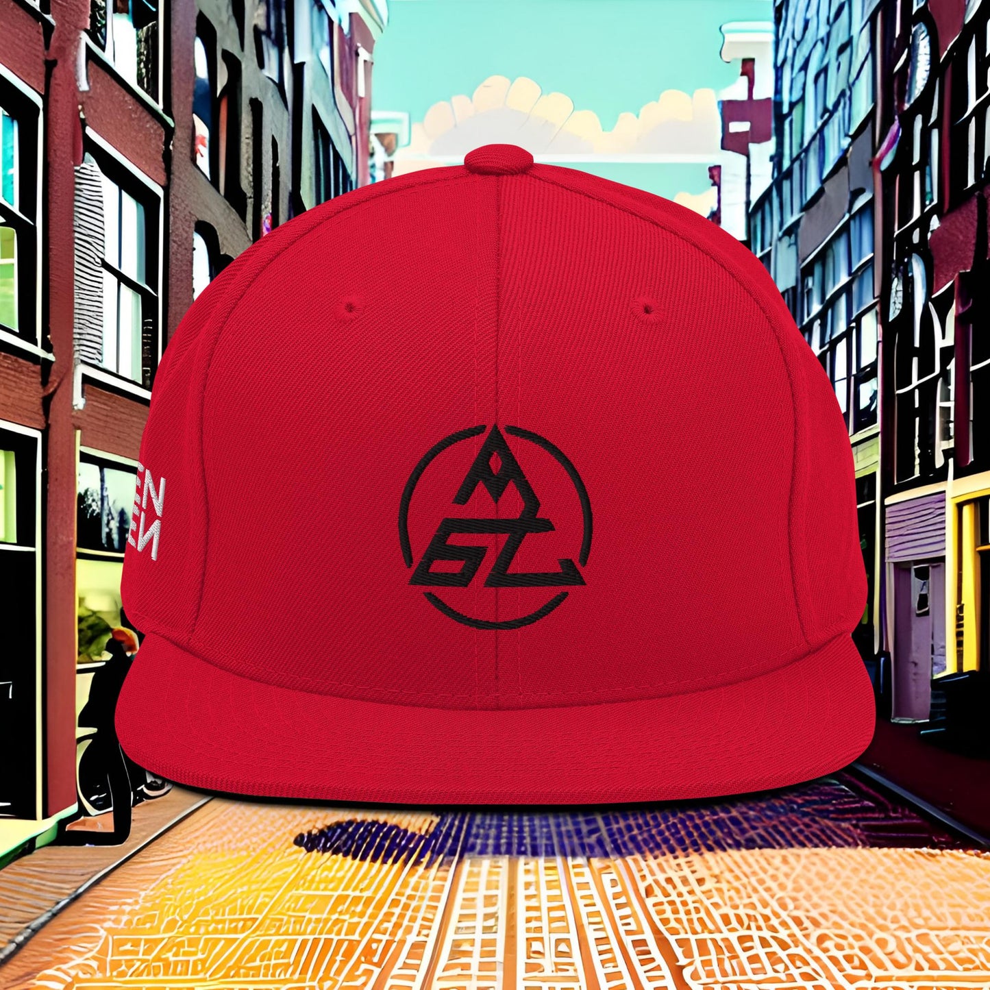 Negen Zeven Black Logo SnapBack Cap